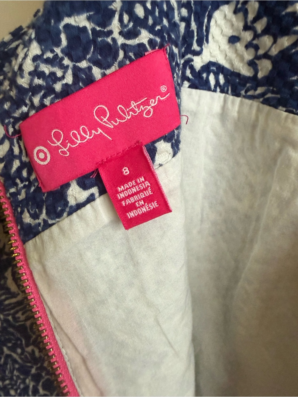 Lilly Pulitzer for target blue and white dress - Picture 6 of 6